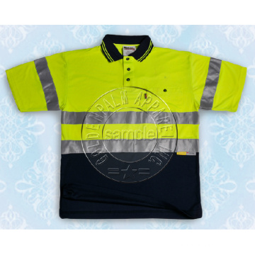 Polo de seguridad para hombre con cinta reflectante